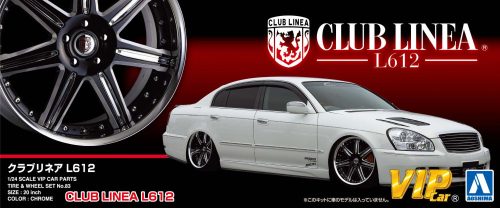 Aoshima - Club Linea L612 20 Inch wheel and tyres set