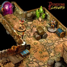   Archon Studio - Dungeons & Lasers Dwarven Mine Half-Height Walls