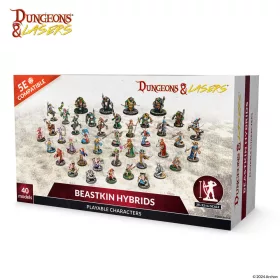   Archon Studio - Dungeons & Lasers Miniatures:  BEASTKIN HYBRIDS: PLAYABLE CHARACTERS figura makett