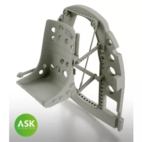   Art Scale - 1/32 A6M Bulkhead with Seat in MIDDLE position - 3D rec. for Tamiya