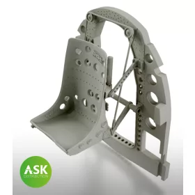   Art Scale - 1/32 A6M Bulkhead with Seat in BOTTOM position - 3D rec. for Tamiya