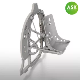   Art Scale - 1/48 A6M Bulkhead with Seat in middle position - ASK 3D Print rec. for Eduard