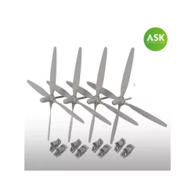   Art Scale - B-29 propeller set of 4 pc. and exhausts for Revell / Monogram