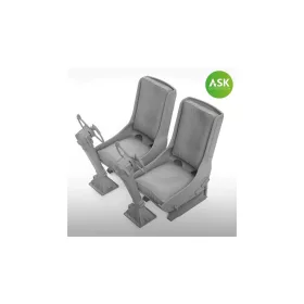   Art Scale - B-25 Mitchell - pilots seats without seat belts and control columns