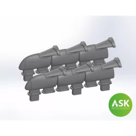 Art Scale - Spitfire Mk.Vb Exhausts fishtail type for Eduard