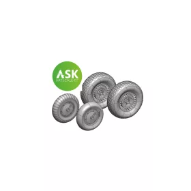  Art Scale - Me 262 Wheels detail set - 3D print for Arma Hobby