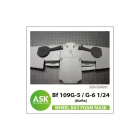   Art Scale - Bf 109G-5 / G-6 Wheel bays - FOAM flexibel express fit mask for Airfix