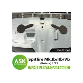   Art Scale - Spitfire Mk.Ib/IIb/Vb Wheel bays - FOAM flexibel express fit mask for Kotare