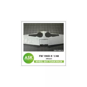 Art Scale - Fw 190D flexibel FOAM wheel bay mask for Miniart