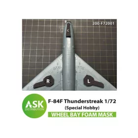   Art Scale - F-84F Thunderstreak wheel bay FOAM flexibel mask for Special Hobby