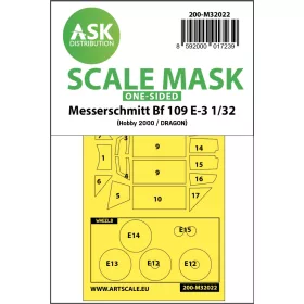   Art Scale - 1/32 Messerschmitt Bf 109E-3 one-sided express masks for 