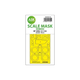   Art Scale - Bf 109G-14 one-sided express fit and self adhesive mask for SWS Zoukei - Mura