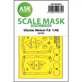   Art Scale - 1/48 Gloster Meteor F.8 double-sided express fit  mask for Airfix