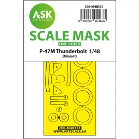   Art Scale - P-47M Thunderbolt  one-sided express fit mask for Miniart 