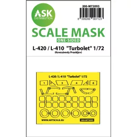  Art Scale - 1/72 L-410 / L-420 Turbolet one-sided express fit mask for KP Models