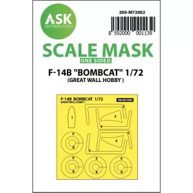   Art Scale - F-14B Bombcat outside  painting mask for Great Wall Hobby