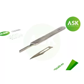   Art Scale - Scalpel stainless steel with 3pcs spare blades no.11