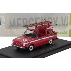   Autocult - DAF 46 BRANDWEER FIRE ENGINE PICK-UP THE NETHERLANDS 1974 RED