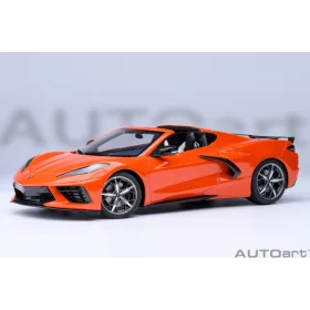   Autoart - 1:18 Chevrolet Corvette C8 Stingray Z51 (sebring orange) 2020 (composite model/full openings  4 openings)   AUTOart