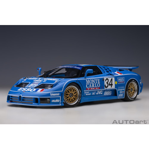 Autoart - 1:18 Bugatti Eb110 Lm 1994 #34 (Composite Model/ Full Openings)