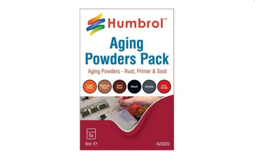 Humbrol - HUMBROL Aging powders mixed pack - 6 x 9ml