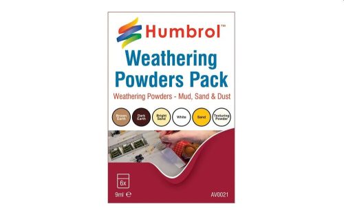 Humbrol - HUMBROL Weathering powders mixed pack - 6 x 9ml