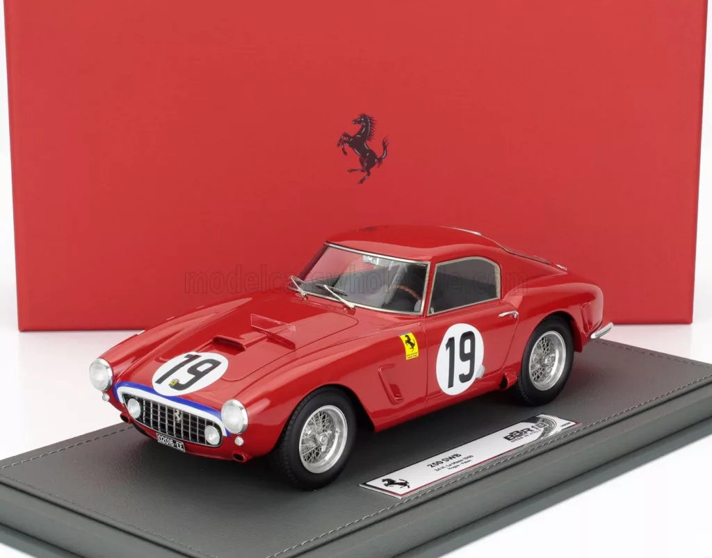 Maquette BBR 1:18 Ferrari 250 GT SWB N°16 – Le Mans 1960, Tavano, édition Vitrine