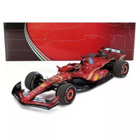   Bbr-Models - FERRARI F1  SF-24 TEAM SCUDERIA FERRARI N 16 WINNER MONZA ITALY GP 2024 CHARLES LECLERC RED BLACK