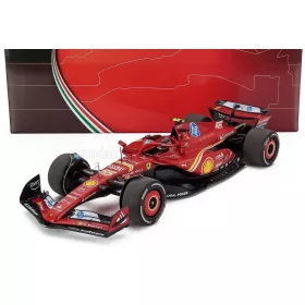   Bbr-Models - FERRARI F1  SF-24 TEAM SCUDERIA FERRARI N 55 AUSTIN USA GP 2024 CARLOS SAINZ RED BLACK