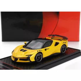   Bbr-Models - FERRARI SF90 XX STRADALE 2024 GIALLO TRISTRATO - YELLOW MET BLACK