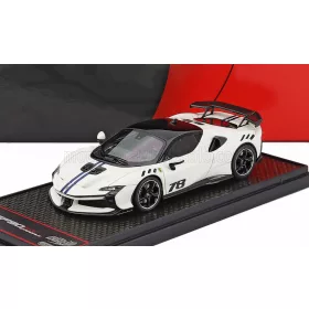   Bbr-Models - FERRARI SF90 XX STRADALE N 78 2024 BIANTO ITALIA - MATT WHITE BLACK
