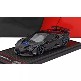   Bbr-Models - FERRARI SF90 XX STRADALE 2024 NERO DS - BLACK LIGHT BLUE