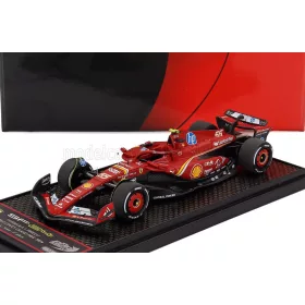   Bbr-Models - FERRARI F1  SF-24 TEAM SCUDERIA FERRARI SF24 N 55 2nd AUSTIN USA GP 2024 CARLOS SAINZ RED BLACK