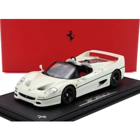   Bbr-Models - FERRARI F50 SPIDER 1995 WITH SHOWCASE AVUS WHITE