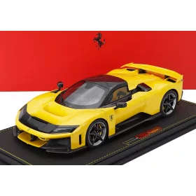   Bbr-Models - FERRARI F80 2024 - CARBON RIMS WITH SHOWCASE GIALLO MODENA - YELLOW BLACK