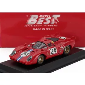   Best-Model - FERRARI 312P COUPE 3.0L V12 TEAM N.A.R.T. N 24 24h DAYTONA 1970 MIKE PARKES - SAM POSEY RED