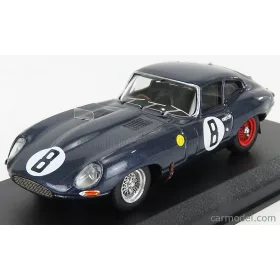   Best-Model - Jaguar E-Type Coupe 3.8L S6 Team M.Charles N 8 24H Le Mans 1962 M.Charles - J.Coundley Blue