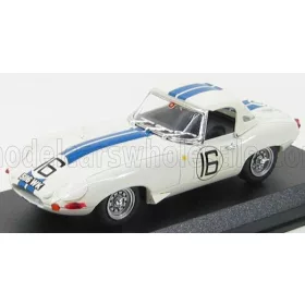   Best-Model - JAGUAR E-TYPE 3.8L TEAM BRIGGS CUNNINGHAM N 16 24h LE MANS 1963 R.SALVADORI - P.RICHARDS WHITE BLUE