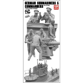   Border Model - 1/35 German Submariners   Commanders (in action) (6 Pcs.) - Border Model figura makett