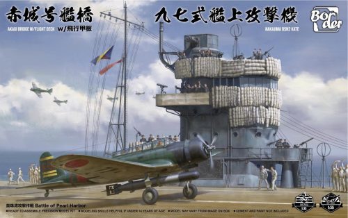 Border Model - Akagi Bridge w/Deck & Nakajima B5N2 Kate COMBO