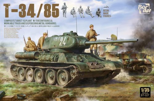 Border Model - T-34/85, Composite Turret, 112 Plant With 5 Resin Figures, Metal Gun Barrel