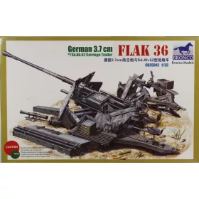 Bronco Models - German 3.7cm Flak36 harcjármű makett