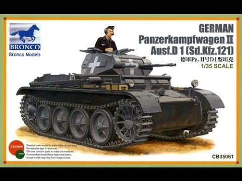 Bronco Models - PanzerKampfwagen II Ausf D1