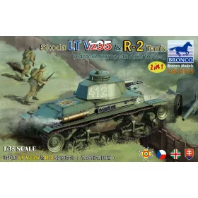   Bronco Models - Skoda LT Vz35   R-2 Tank 2in1 (Eastern European Axis Forces) tank makett