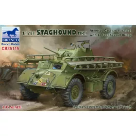   Bronco Models - T17E1 STAGHOUND MK.I Armored Car (Late Produktion)w.12 Feet Assault Bridge harcjármű makett