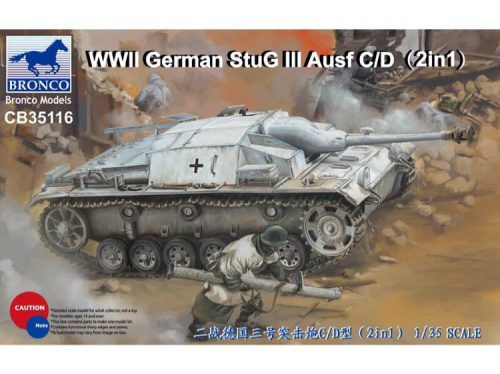 Bronco Models - WWII German StuG III Ausf C/D with 75mm StuK 37/L24&75mm Stu