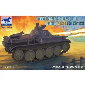   Bronco Models - German Panzerkampfwagen II Flamm Ausf. E (Sd.Kfz. 122) tank makett