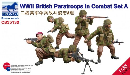 Bronco Models - WWII British Paratroops in Combat Set A