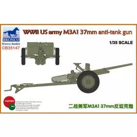   Bronco Models - WWII US Army M3A1 37mm Anti-Tank Gun harcjármű makett