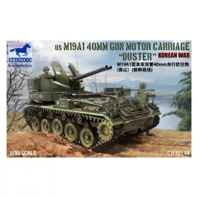   Bronco Models - US M19A1 Twin 400mm Gun Motor Carriage Korean War harcjármű makett
